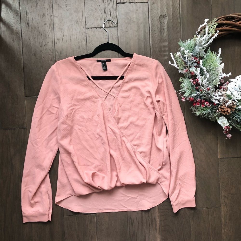 Forever 21 pink blouse